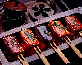 オリジナル料理の豆腐田楽